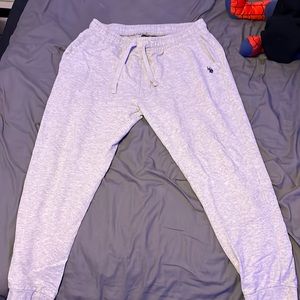 Grey polo sweat pants